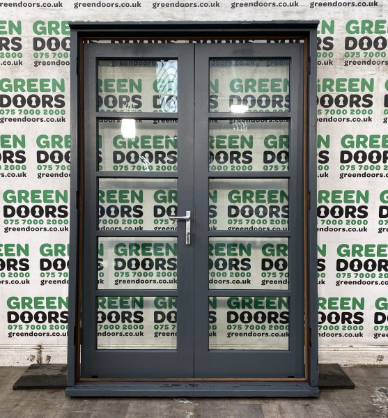SOLID OAK FRENCH DOORS EXTERNAL EXTERIOR HERITAGE CRITTALL USED HARDWOOD TIMBER