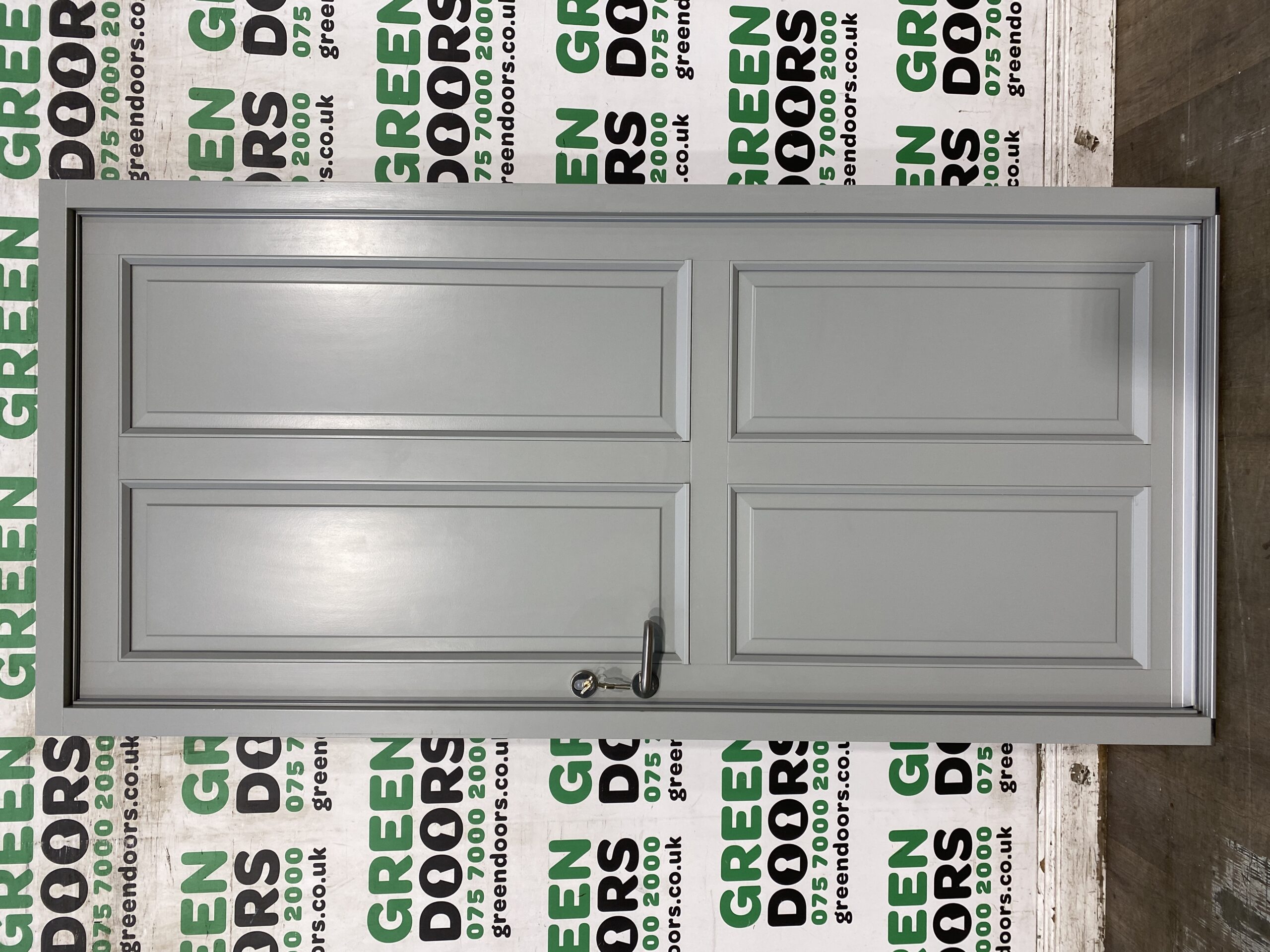 Grey Aluminium Back door