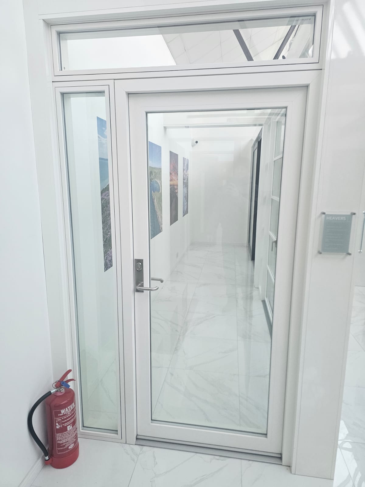 TALL ALUMINIUM BACK DOOR WITH SIDELIGHT AND TOPLIGHT BRAND NEW EXTERNAL EXTERIOR