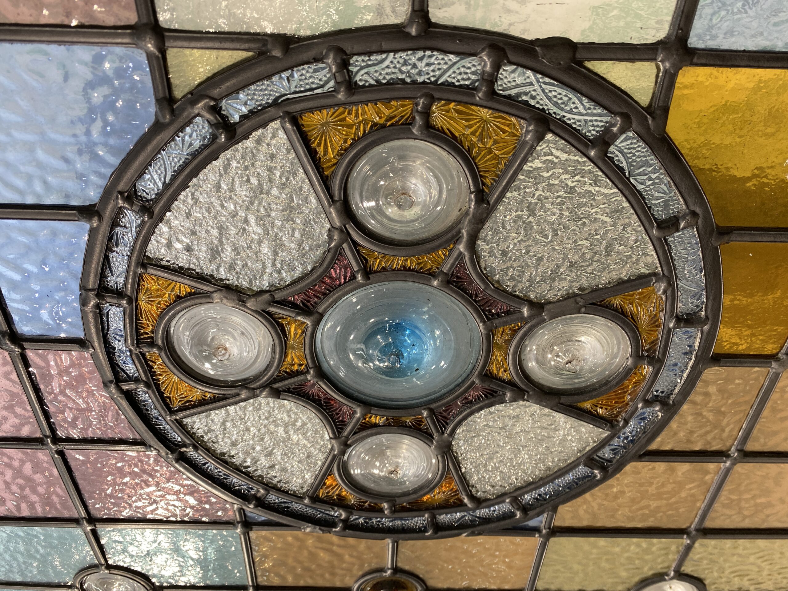 Stained Glass Front Door | Green doors