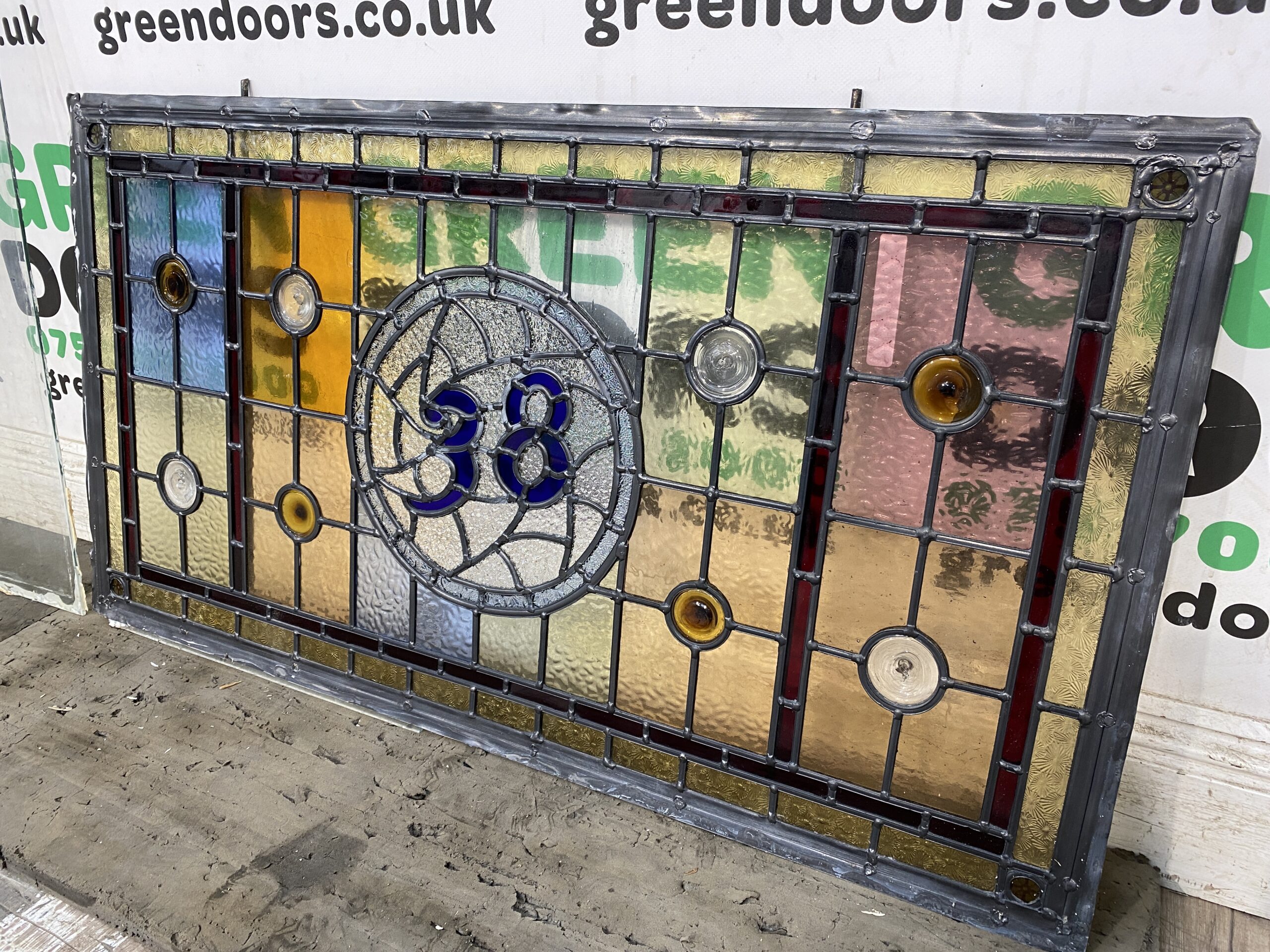 Stained Glass Front Door | Green doors