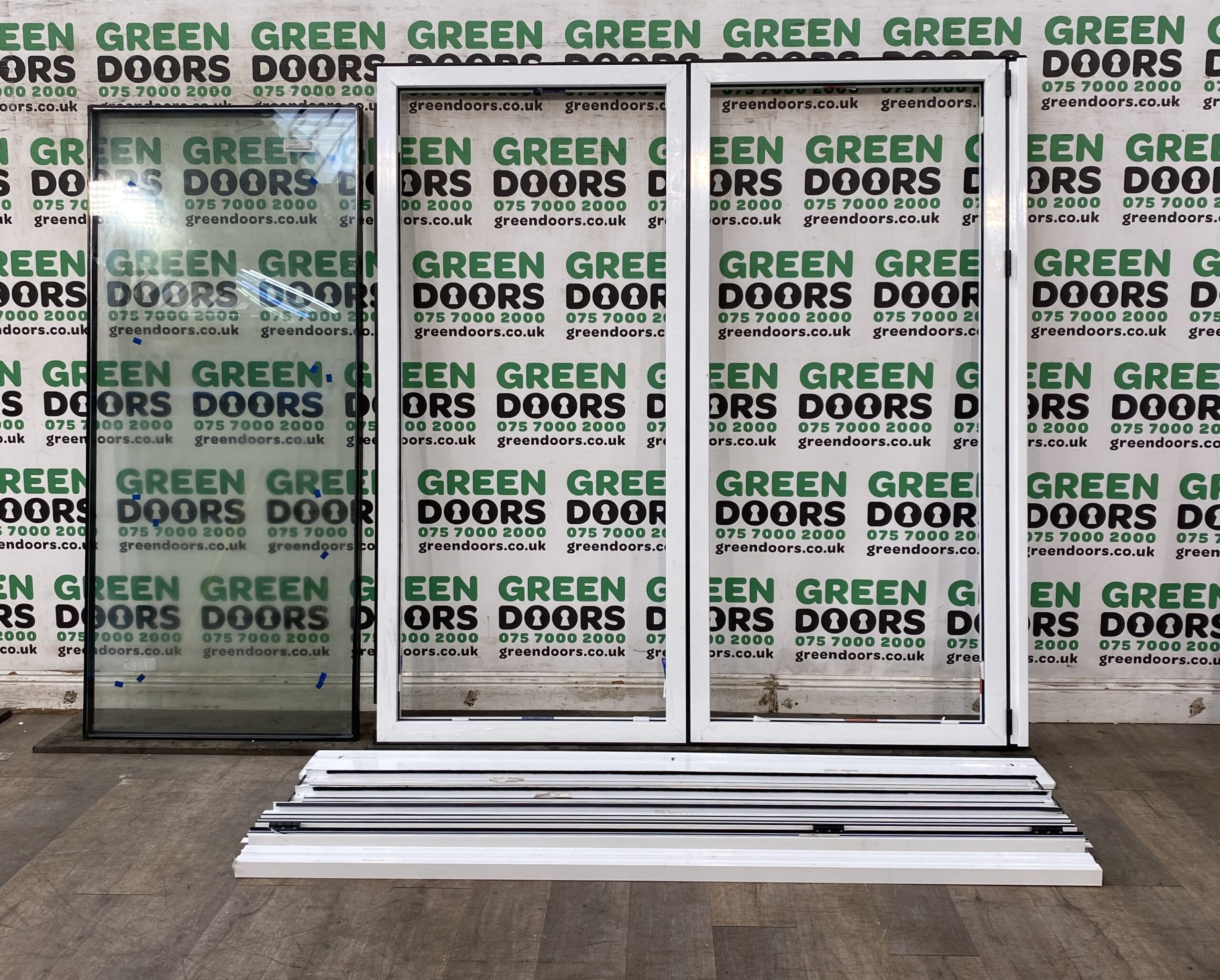 White Aluminium Bi-folding doors