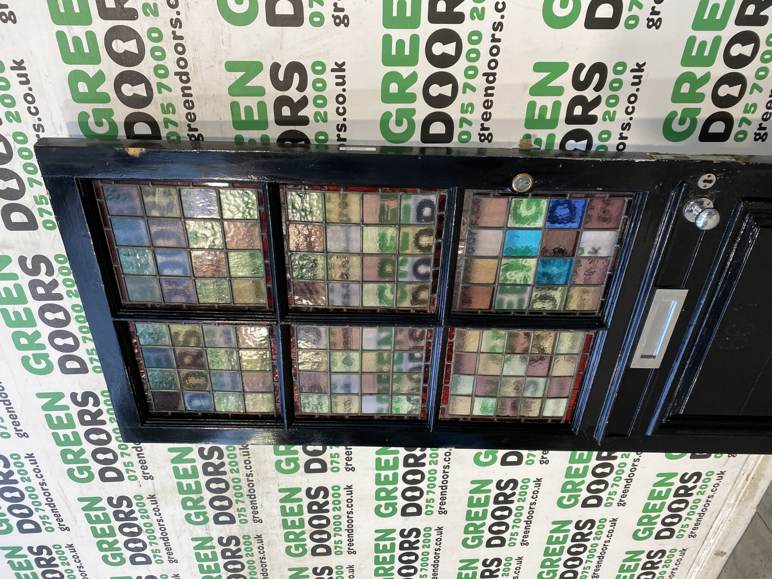 Stained Glass Front door | Green doors