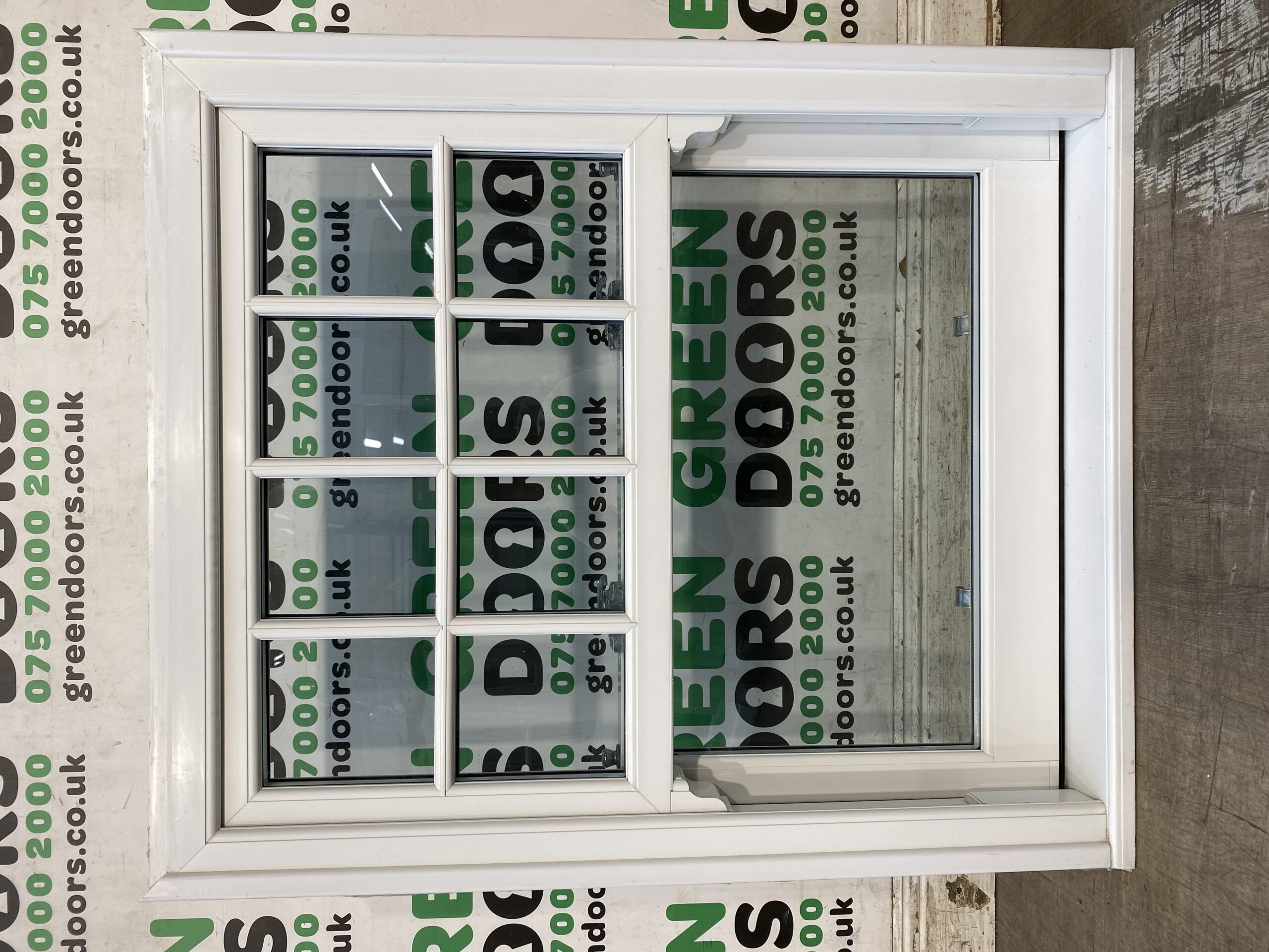 UPVC SASH WINDOW USED WHITE EXTERNAL EXTERIOR DOUBLE GLAZED  WHITE PLASTIC