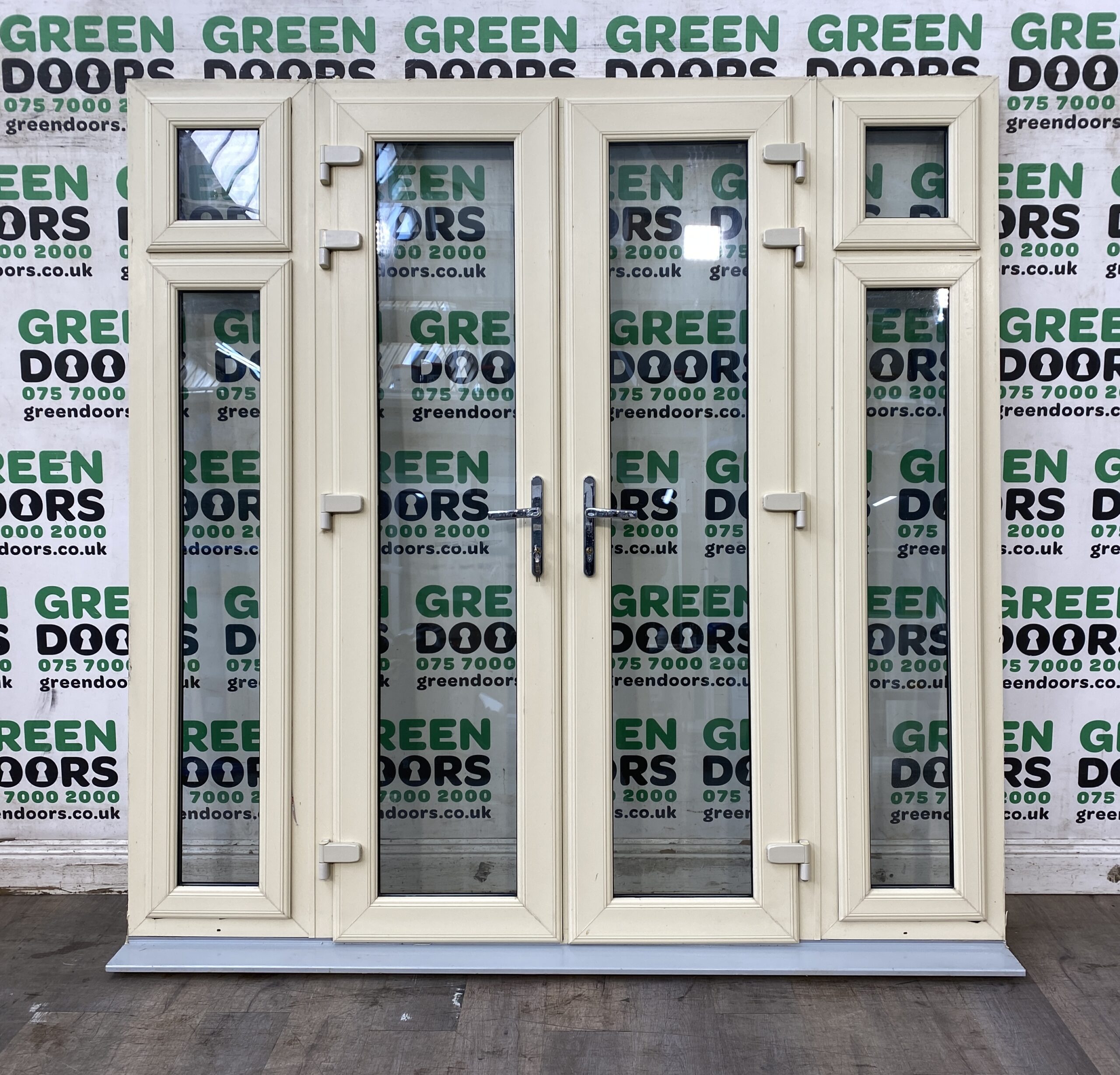 Cream uPVC French doors