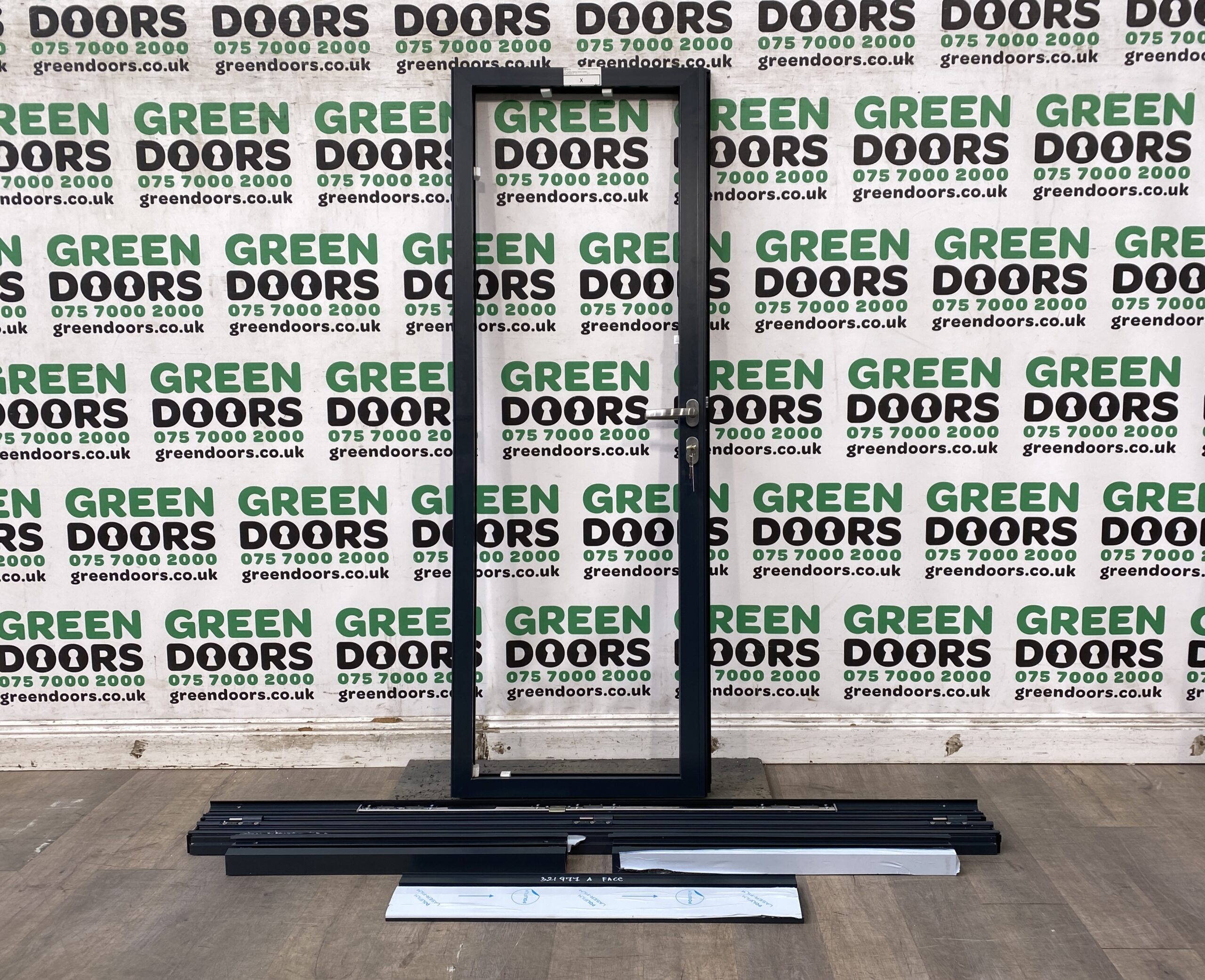 Grey Aluminium Back door