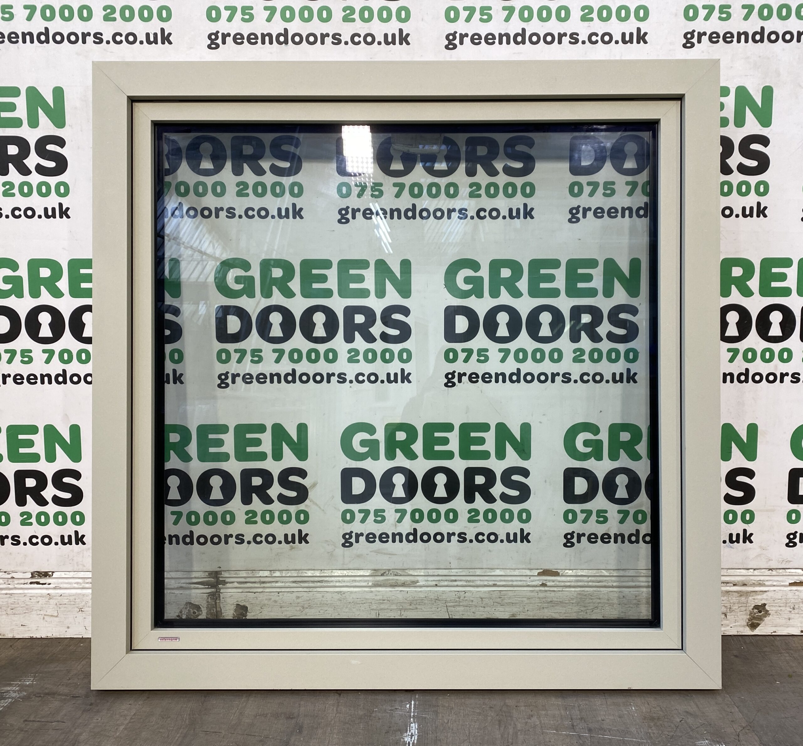 ALUMINIUM WOODEN CASEMENT WINDOW GREY INTERNORM EXTERNAL WOODEN EXTERIOR