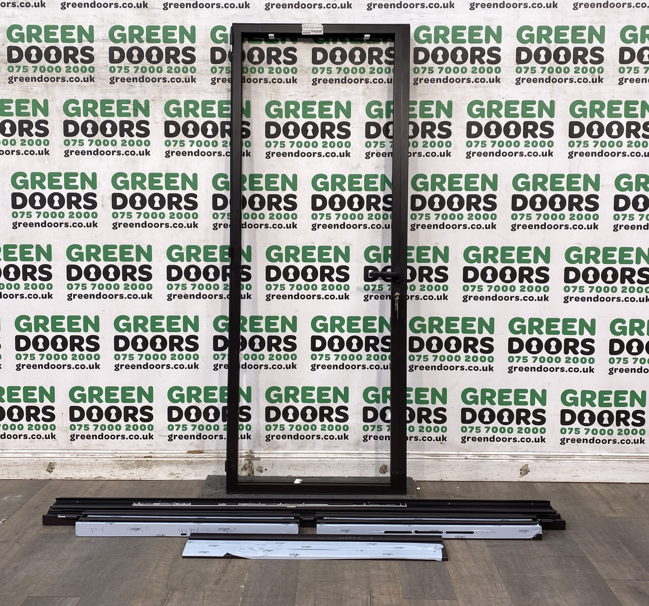 Brown Aluminium Back door