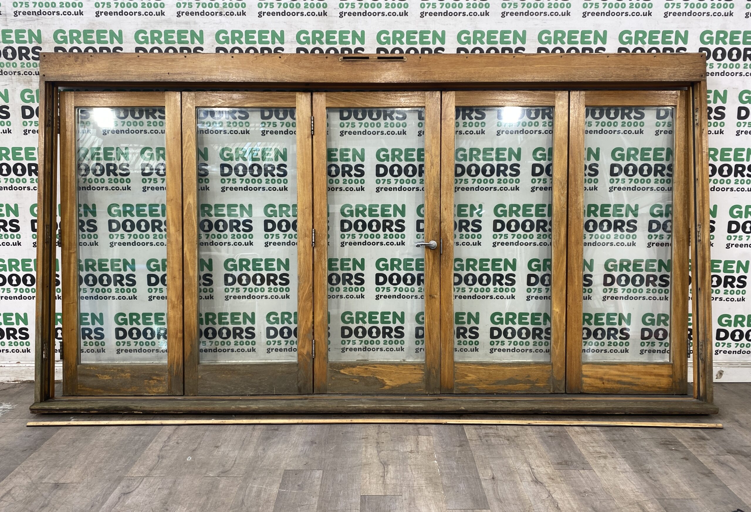 WOODEN WIDE BIFOLDING DOORS BI-FOLDS EXTERNAL DOUBLE GLAZED SLIDING EXTERIOR