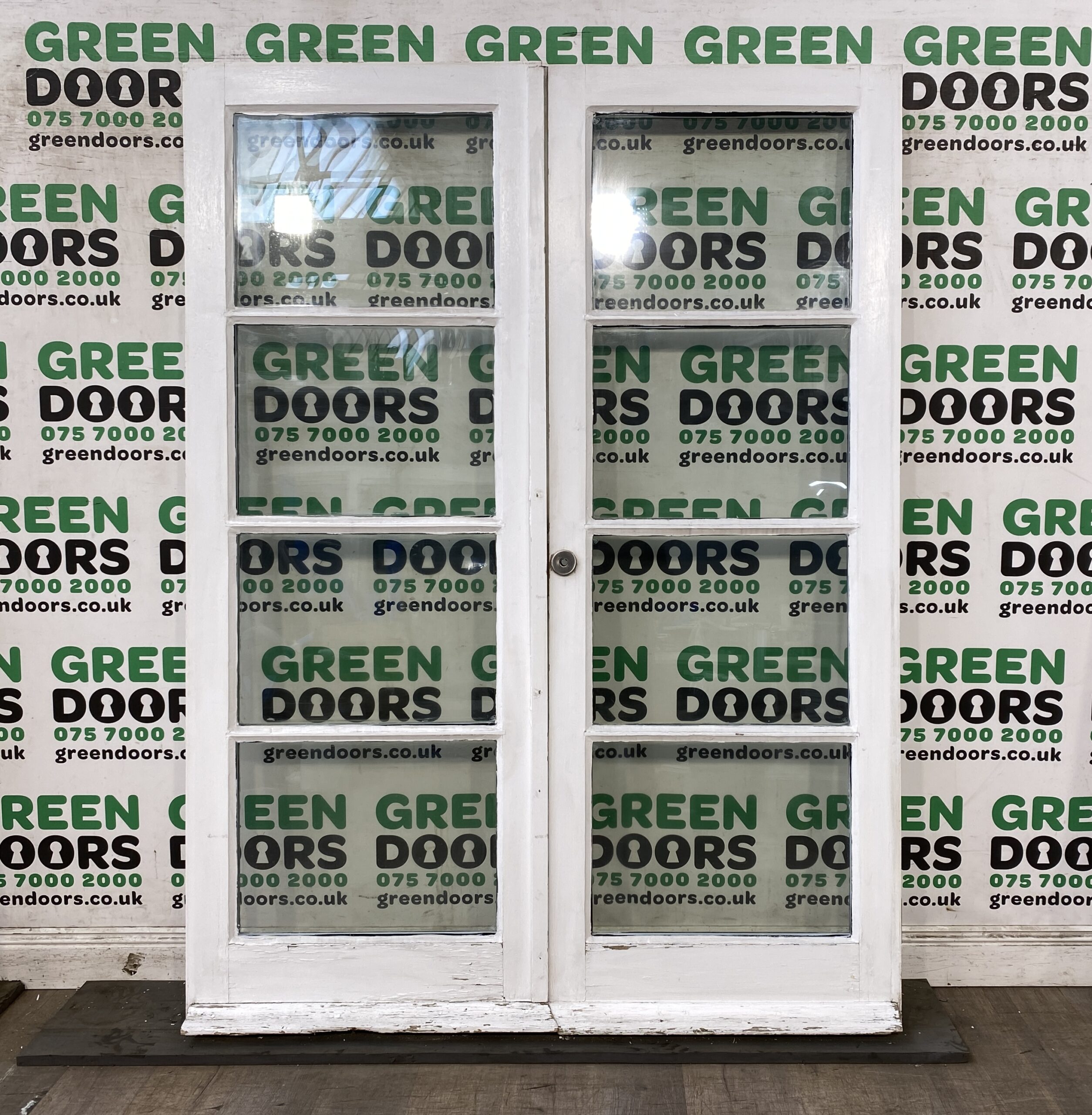HERITAGE WOODEN FRENCH DOORS CRITALL ASTRAGAL BARS GEORGIAN ABRS EXTERNAL GLAZED