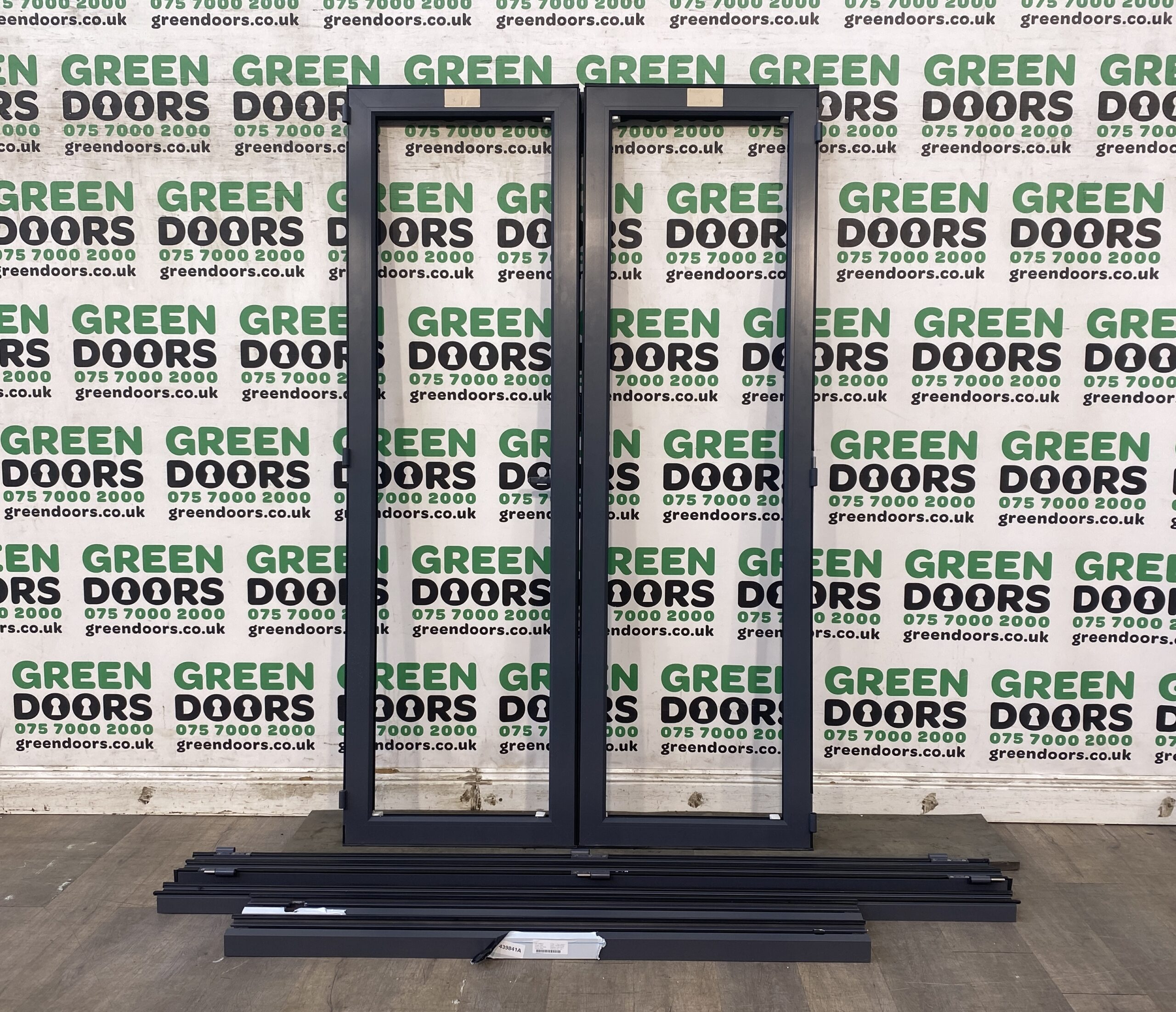 Grey Aluminium Bi-folding doors