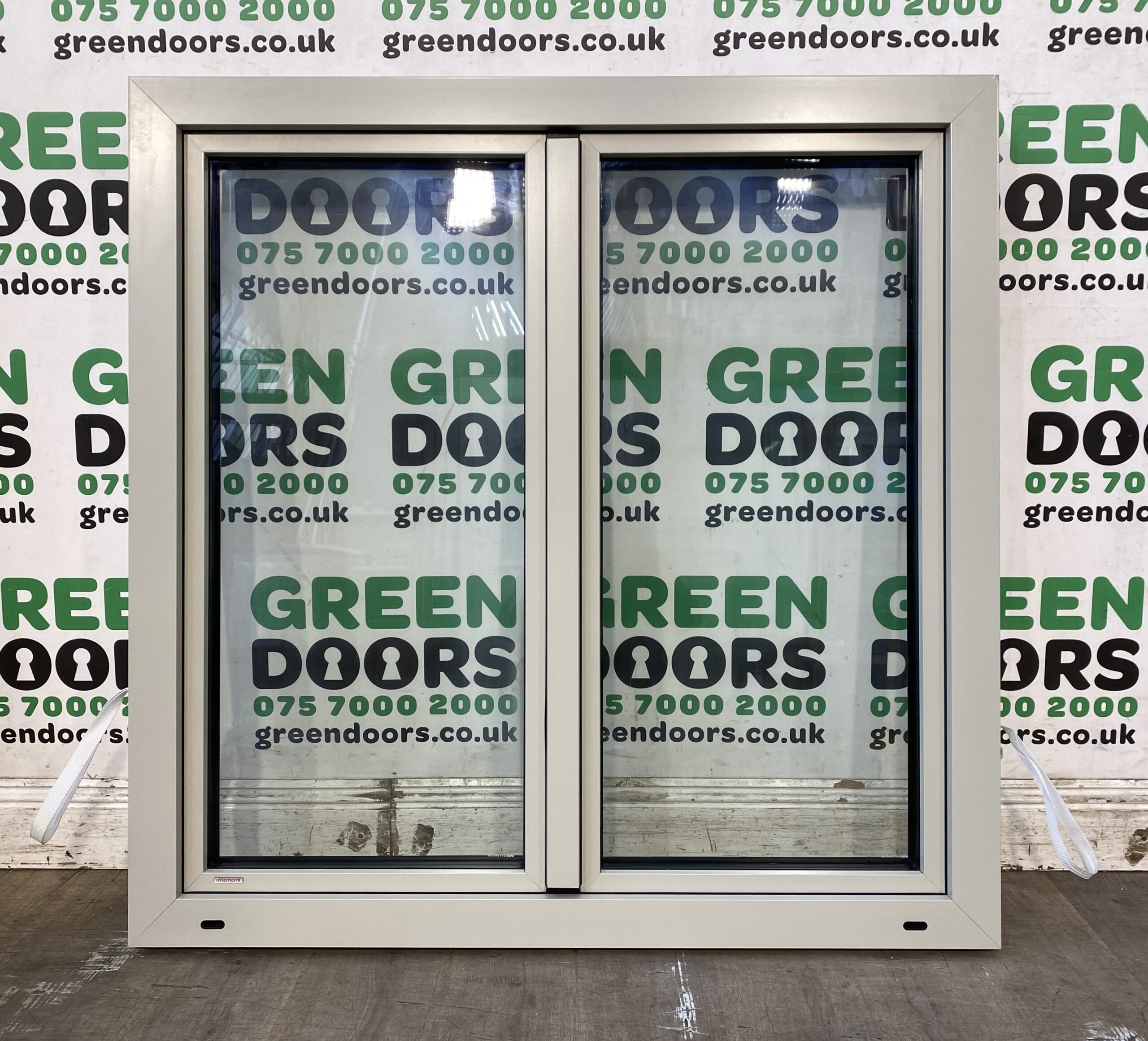 ALUMINIUM WOODEN CASEMENT WINDOW EXTERNAL GREY WHITE DOUBLE GLAZED EXTERIOR