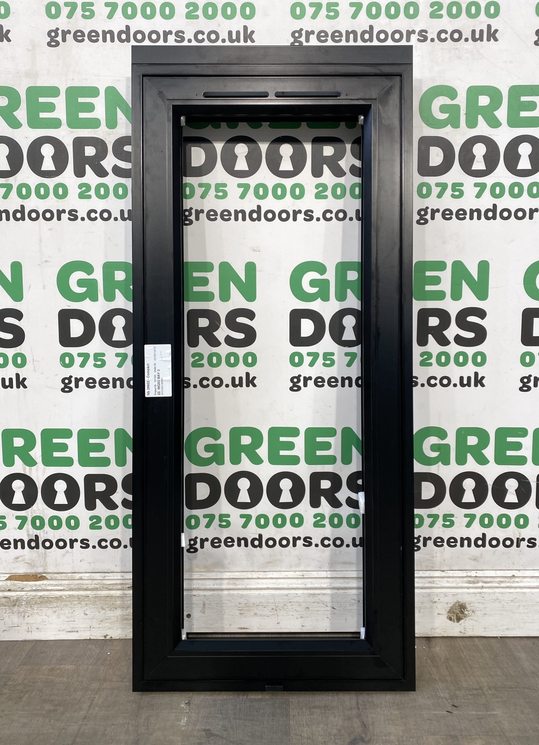 SMALL ALUMINIUM CASEMENT WINDOW EXTERNAL BLACK OUTWARDS BRAND NEW ORIGIN