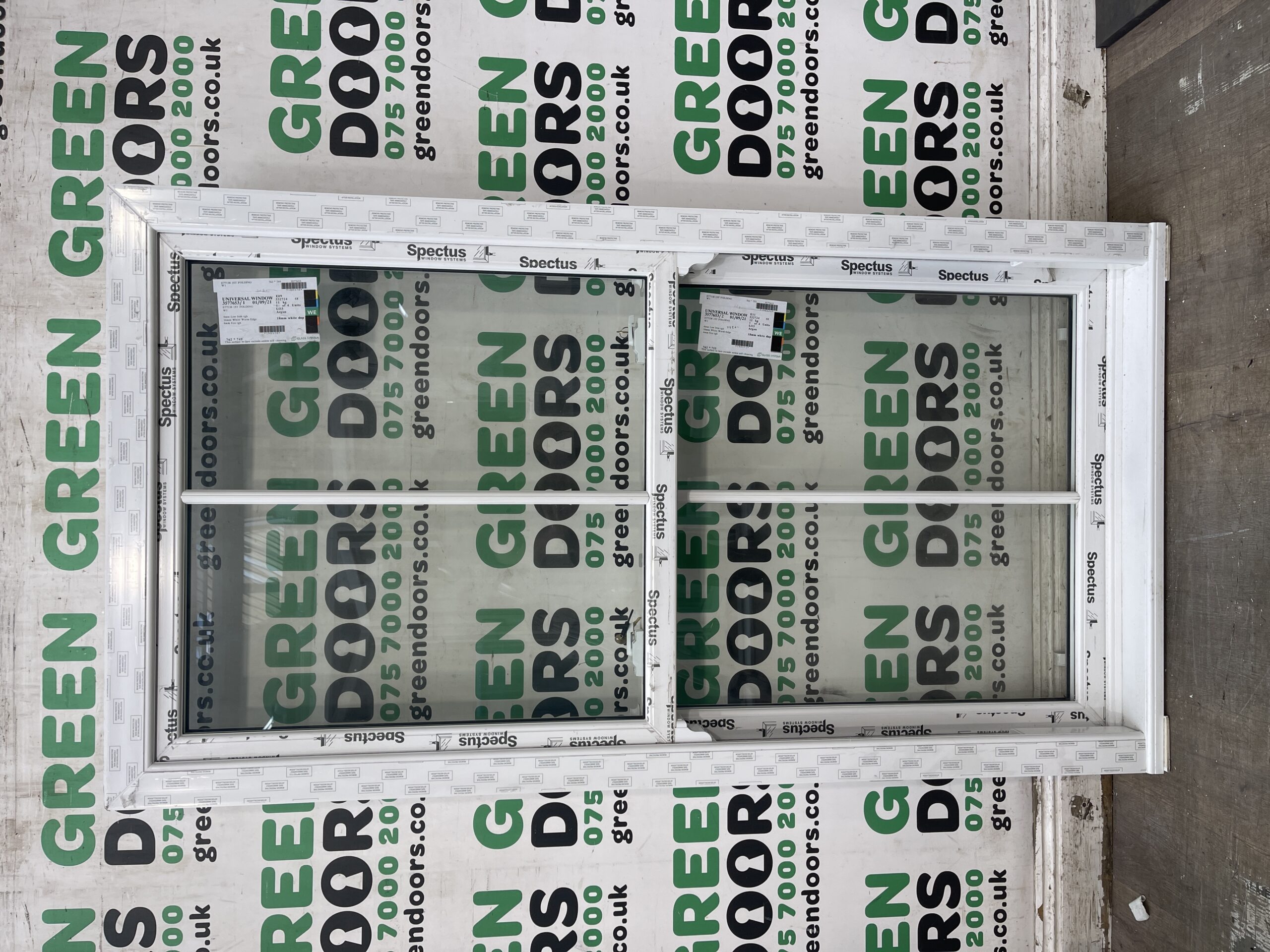 WHITE UPVC BOX SASH WINDOW ASTRAL BARS BRAND NEW NEVER INSTALLED HERITAGE STYLE