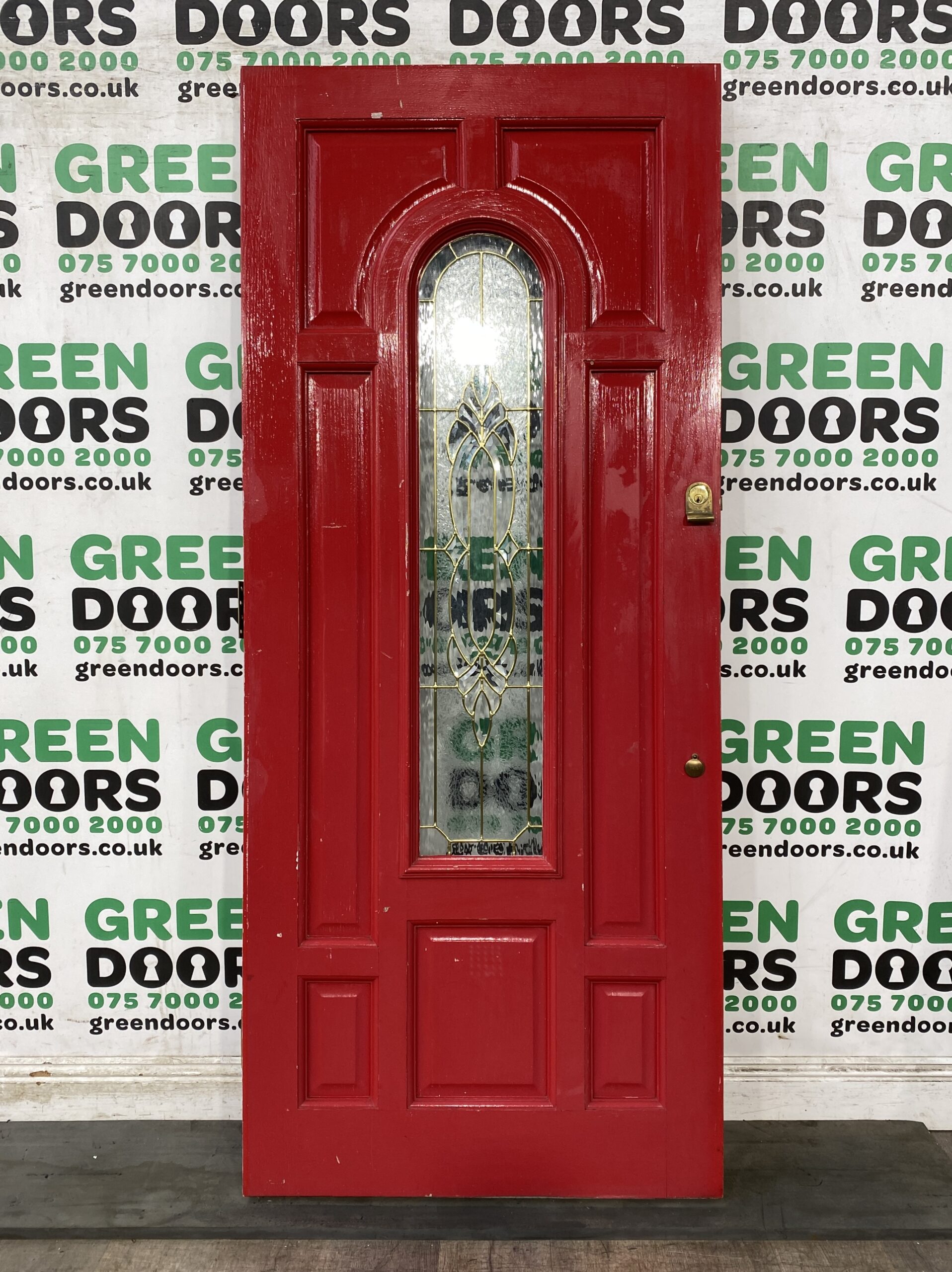 OAK VENEER FRONT DOOR DECORATIVE GLASS ENGINEERED EXTERNAL EXTERIOR WOOD TIMBER