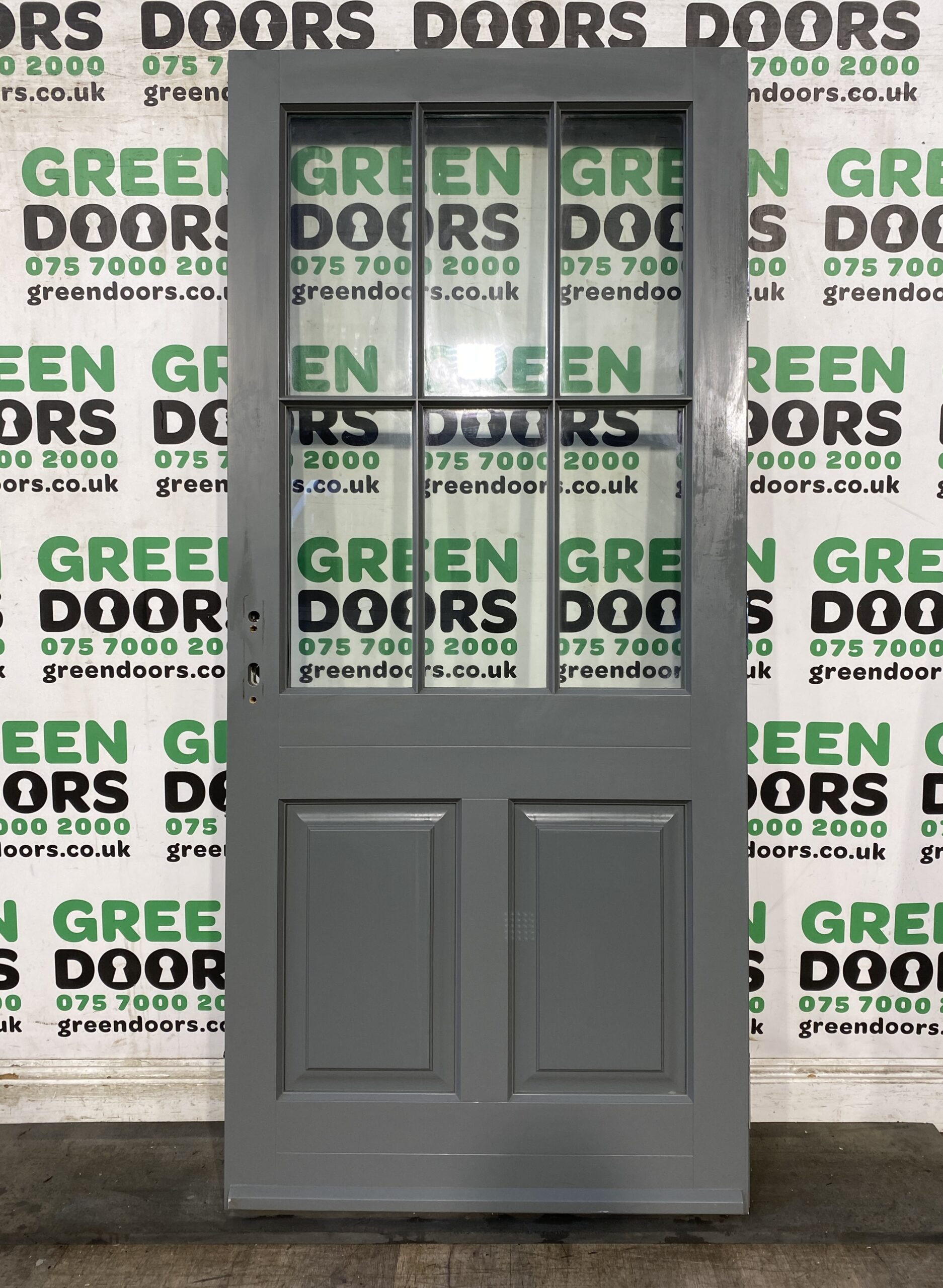 Grey Wooden Back door