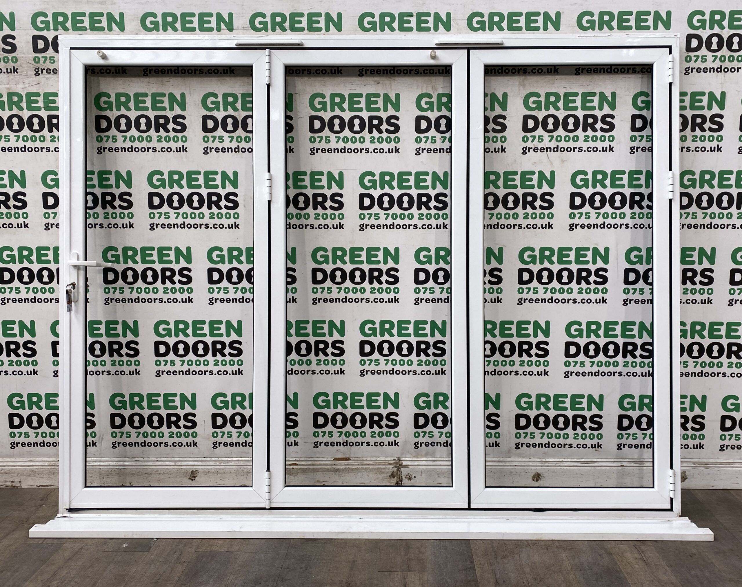 White Aluminium Bi-folding doors
