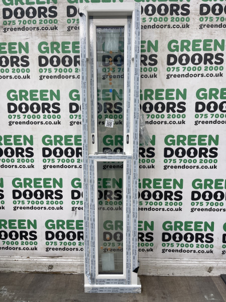 THIN NARROW SASH WINDOW EXTERNAL UPVC BOX SASH SIDELIGHT SIDE PANEL EXTERIOR
