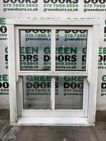 WHITE WOODEN BOX SASH WINDOW DOUBLE GLAZED GEORGIAN BAR EXTERIOR USED HERITAGE