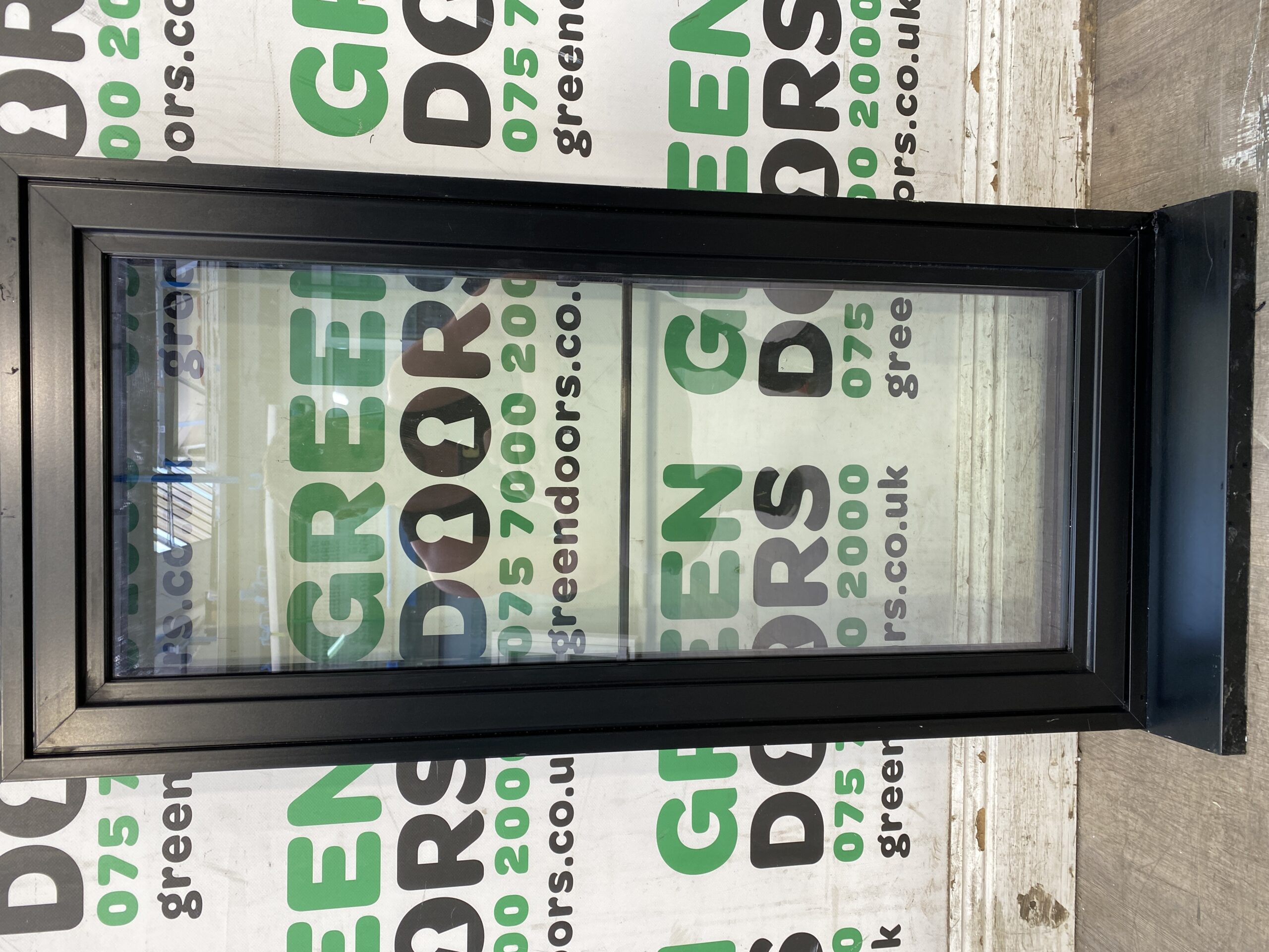 HERITAGE ALUMINIUM CASEMENT WINDOW EXTERNAL DOUBLE GLAZED ASTRAGAL BARS BLACK