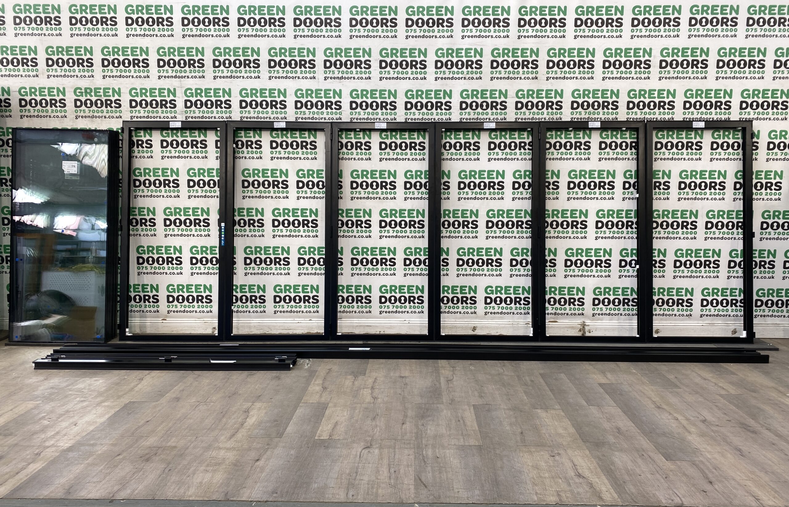 BIG WIDE BIFOLDING DOORS BI-FOLDS SLIDERS PATIO ORIGIN BLACK ALI EXTERIOR