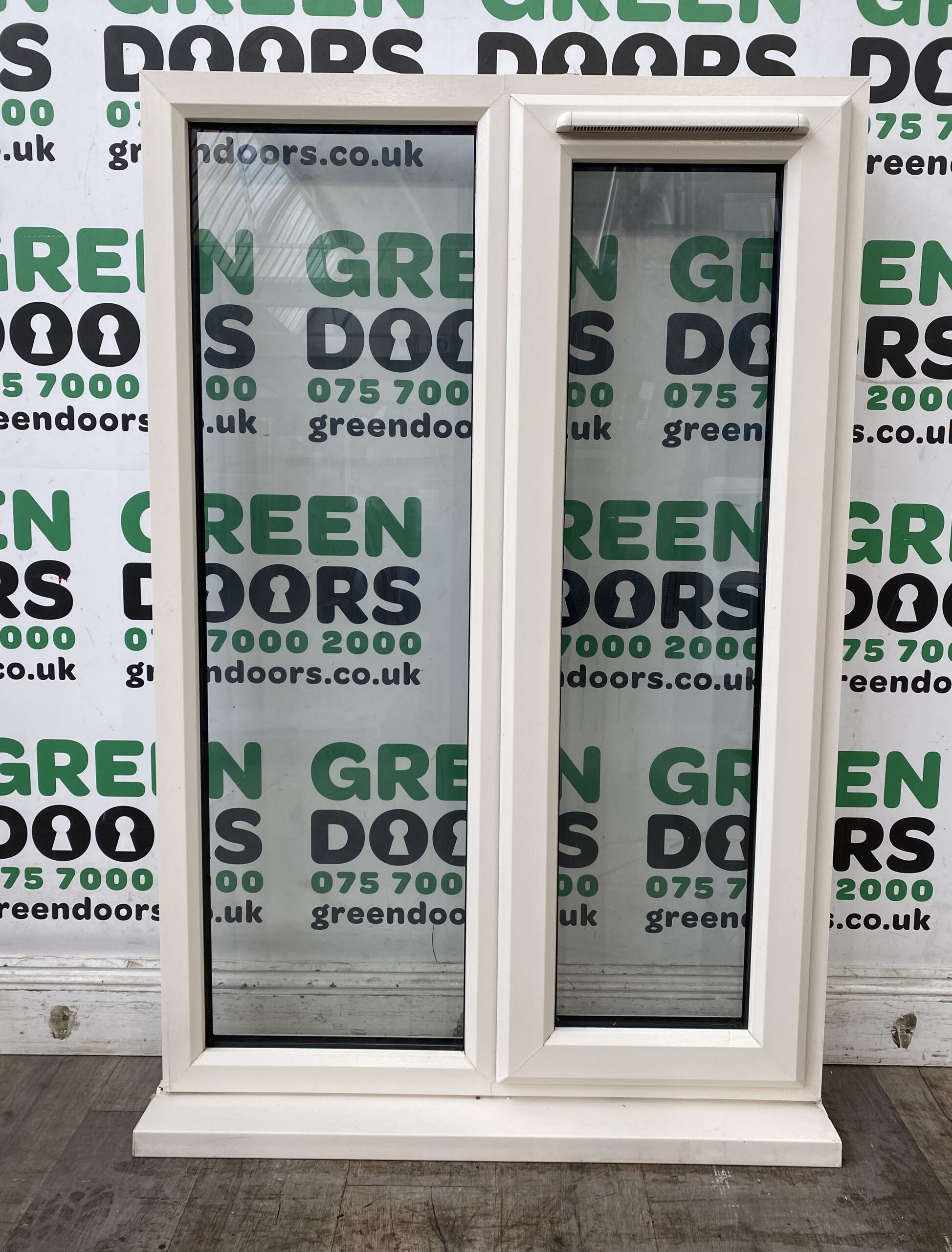 WIDE TALL CASEMENT WINDOW UPVC CREAM WHITE DOUBLE GLAZED EXTERNAL EXTERIOR