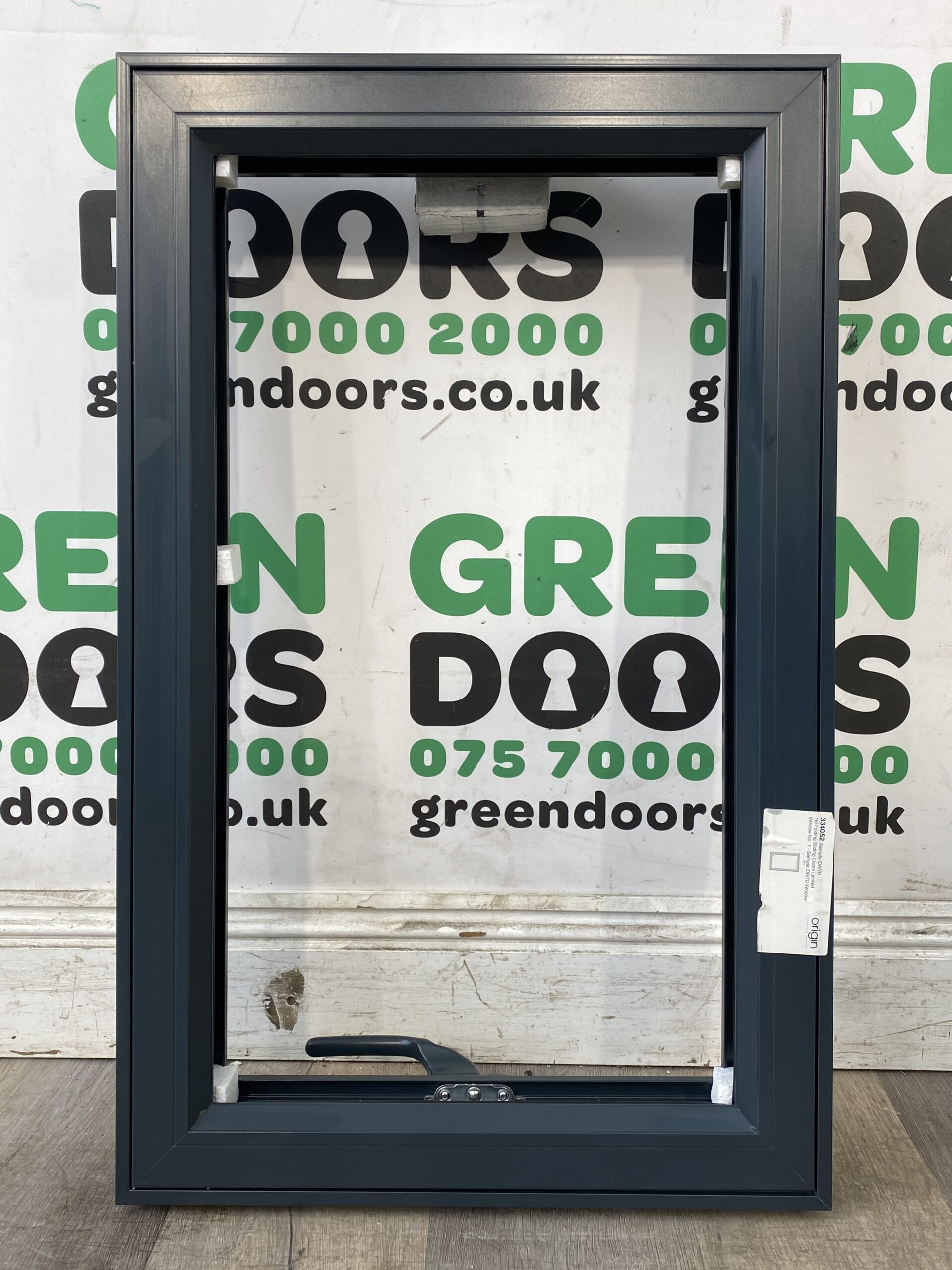 ALUMINIUM TOP HUNG WINDOW ANTHRACITE GREY ALI EXTERNAL EXTERIOR ORIGIN CASEMENT