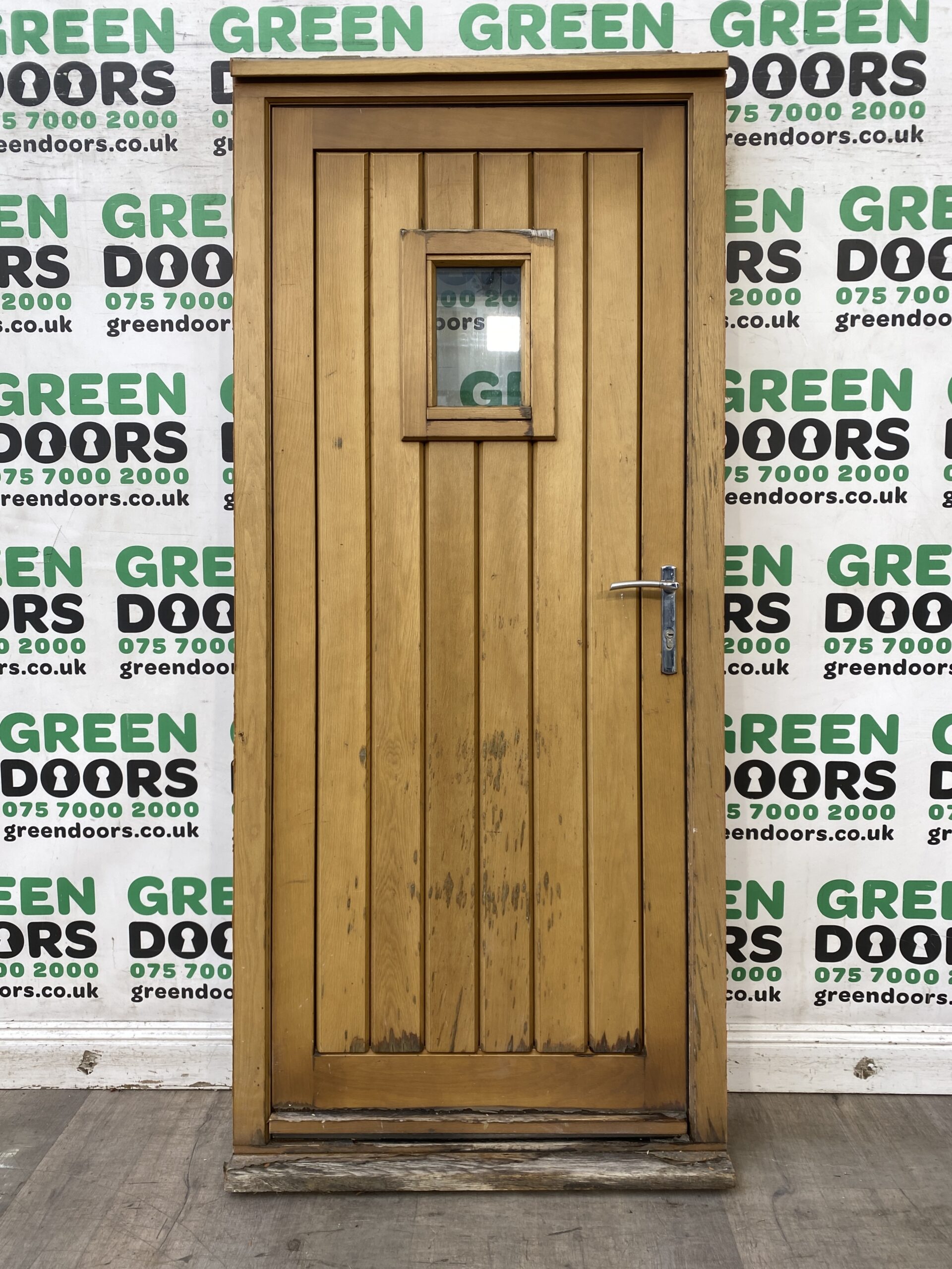 HARDWOOD WOODEN FRONT DOOR EXTERNAL WITH FRAME EXTERIOR TIMBER GLAZED BACK DOOR